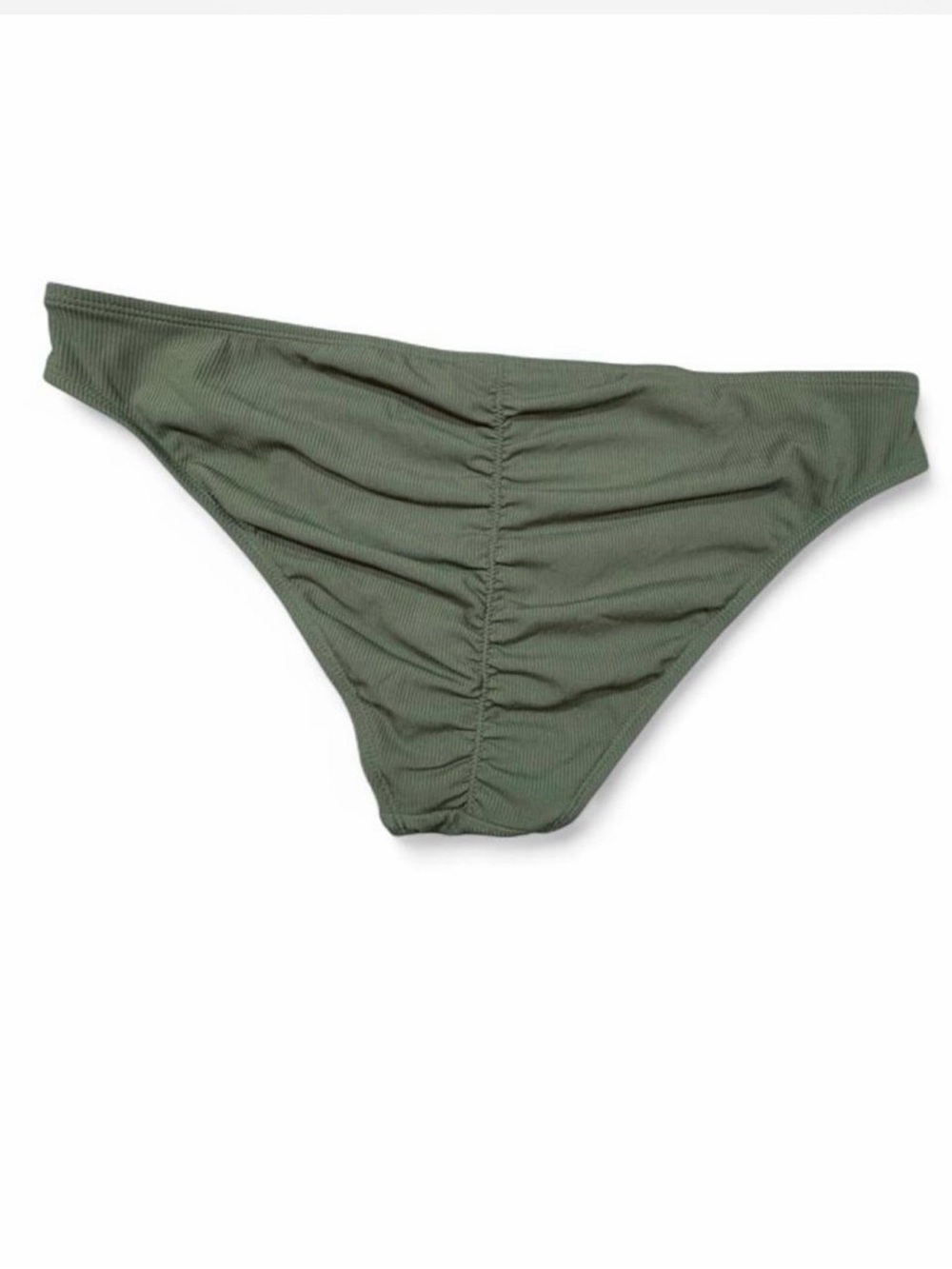 NWT Xhilaration Ribbed Bikini Bottoms Olive Green XL Target Swim